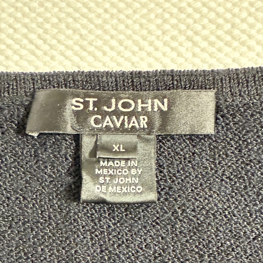 EUC St. John Classic Knit Black Tank Top - Picture 2 of 9